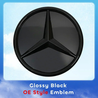 กระจังหน้าดาว OE สไตล์สัญลักษณ์โครเมี่ยมเงินสำหรับ Benz W246 W205 W212 X156 W207 W176 R231 X166 W