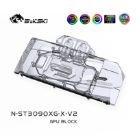 Bykski Full Cover GPU Water Cooling RGB Block with Backplate for Zotac RTX3090 3080 GAMING N-ST3090XG-X-V2