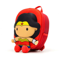 強強滾-Travelmall｜DC正義聯盟授權兒童專用3D立體後背包-WONDER WOMAN神力女超人