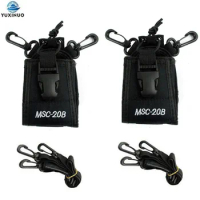 2PCS MSC-20B Walkie-Talkie Universal Nylon Pouch Bag Holster Carry Cover Case for Baofeng Radio UV-5R UV-9R UV-82 MD-380 GT-3