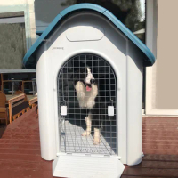 Indoor Balcony Plastic Puppy Kennels Four Seasons General Large Dogs House Rainproof Pet Dog Cage Outdoor Sunscreen Kitten Villa