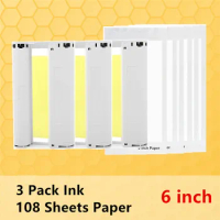 100*148mm RP-108 RP-54 KP-108IN RP-108V KP-36 Photo Paper Ribbon for Canon Selphy CP1300 CP1200 CP910 CP900 CP1500 Printer