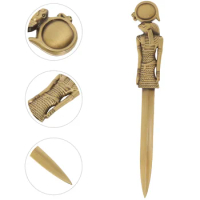 Vintage Letter Opener European Style Office Portable Package Opening Tool Stationery Envelope Zinc Alloy for Women