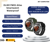 OLIKE FM01 Atlas Smartwatch Custom Watch Face Touch Waterproof Healt Sport Jam Tangan