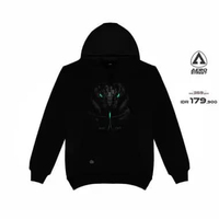 Aerostreet Hoodie Glow In The Dark Serxent Hitam Man Sweater Jumper CADAA M