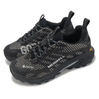 【MERRELL】戶外鞋 Moab Speed 2 Reflective GTX 女鞋 黑 防水 黃金大底 登山鞋(ML038406)