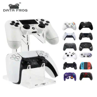 DATA FROG Dual Controller Stand for PS5, PS4, PS3, Desk Controller Holder, Gamepad, Joystick Desk Stand for Xbox Series X S