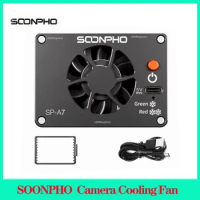 SOONPHO SP-A7 Camera Cooling Fan For Sony ZVE1 A7M4 ZV1 A7C Canon R5 R6 R8 Fuji XT4 XS10 Reduce Heat For Camera Radiator