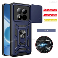 For Redmi Note 15 Pro+ Pro Plus 5G 4G 2026 Phone Case Shockproof Armor Magnetic Ring Holder Casing F