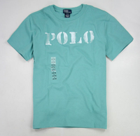 美國百分百【全新真品】Ralph Lauren RL 人氣特價 短袖 刷白 POLO T恤 T-shirt 男T 藍綠 S號 超取