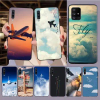 aircraft airplane travel Phone Cover For samsung Galaxy A14 A53 A13 A12 A30S A40 A22 A23 A32 A34 A50 A51 A52 A54 A71 A73 5G case
