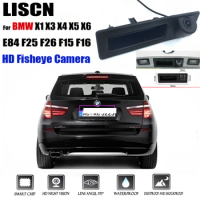 For BMW X1 X3 X4 X5 X6 E84 F25 F26 F15 F16 HD Night Visioin Car Rear View Reverse Handle Camera
