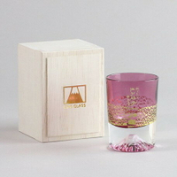 日本直寄 Edo Glass田島硝子 日本製造 金箔富士清酒杯