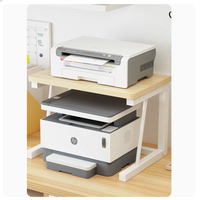 置物架 收納架 桌上型電腦影印機置物架多功能雙層收納整理辦公室小型家用加高架子