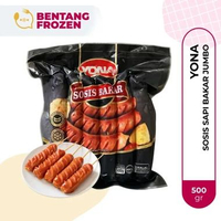 Yona Sosis Sapi Bakar Jumbo Original 500 Gram Beef Sausage