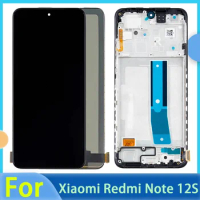 Lcd For Xiaomi Redmi Note 12S 2303CRA44A Lcd Display Digital Touch Screen with Frame for Redmi Note 12s Replacement