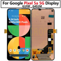 Original 6.34" For Google Pixel 5a 5G LCD Display Touch Panel Screen Digitizer Assembly G1F8F, G4S1M For Google Pixel 5a LCD