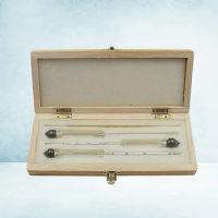 4Pcs Hydrometer Home Brew Beer Meter Thermometer Conversion Table Hydrometer Tester (Only Applicable for Alcoholmeter