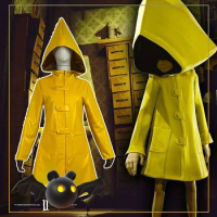 Little Nightmares Jacket Halloween Cospaly Costume Anime Six Coat Little Nightmare Hungry Kids Unisex Carnival Party Clothes