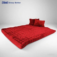 SKY - Kasur Lantai Matras Gender Bulu Rasfur 130 x 140 x 180 x 200 cm 130x180x10 cm Maroon