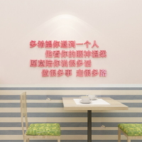 自粘墻面貼畫餐廳墻壁貼紙網紅墻貼3d立體奶茶店玻璃櫥窗裝飾布置