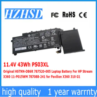 11.4V 43Wh PS03XL Original HSTNN-DB6R 787520-005 Laptop Battery For HP Stream X360 11-P015WM 787088-241 for Pavilion X360 310 G1