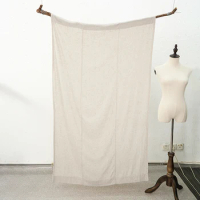Japanese Style Door Curtain Natural Universal Spliced French Linen Cotton Half Partition Rod Pocket Curtain Farmhouse Home Decor