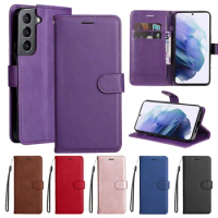 2024 Card Pocket Wallet Case for Samsung Galaxy S23 S22 S21 S20 S10 S9 S8 Note 20 Ultra 10 9 Stand Flip Cover for S23FE S21FE S2