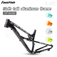 2024 XC Full Suspension MTB Bike Frame 27.5 16inch 27.5er Aluminum Alloy Downhill Enduro Mountain Bike Shock Absorber