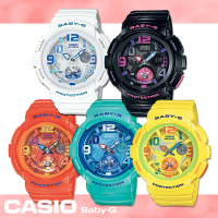 CASIO 卡西歐 Baby-G 系列 海灘旅行系列-地圖錶盤設計女錶(BGA-190)