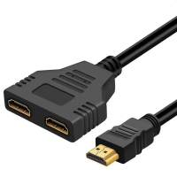 2023HDMI Splitter Adapter Cable 1 Male To Dual HDMI 2 Way Female 4K 3D Y Splitter Cable For Laptop  Monitor 1080P 1 In 2 Out LEDQQE85