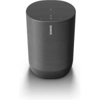 Battery-Powered Smart Speaker, Wi-Fi and Bluetooth with Alexa Built-in - Black