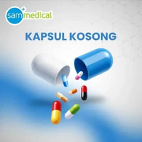 Kapsul Kosong No. 00 / Cangkang kapsul kosong / Kapsul kosong isi 1000 Pcs BLUE IVORY