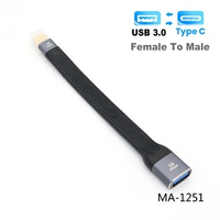 1pcs 10gbps Mini Type C OTG Adapter Cable USB 3.0 Female To Type C Male Cable USB C Extension Cable For Car MP4 Phone otg cable