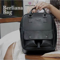 NEW Style Sophie Martin Paris Tas Ransel Hitam Wanita Katalog Terbaru 2024 Berliana Black | Tas Pung
