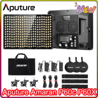 Aputure Amaran P60c P60X LED Photography Light RGB Full-Color 2500K-7500K Professional Short Video Outside Shooting Panel Lamp