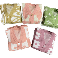 Paket Usaha Baju Rajut Cardigan Wanita Lengan Panjang- Model Terbaru - Knitwear, Cewek, Outer, Kardi