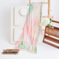 HIRA - Pashmina Lynn | Hijab Printing Premium | Bahan Ceruty Babydoll & Voal Voal Premium Pink