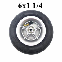 6x1 1/4 Pneumatic Wheel Tyre 6*1 1/4 Inflation Tire for 6 Inch Wheelchair Mini Electric Scooter Accessories
