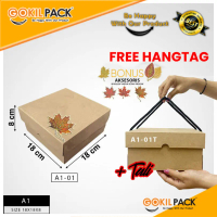 Gokilpack - Kardus Packing - Box serbaguna - Kardus Polos Ukuran 18x18x8cm - A1-01
