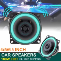 1pcs 4/5/6.5 Inch Car Speakers Two-Way Door Automotive Audio Music Coaxial Subwoofer Full Range Frequency Car Stereo Speaker