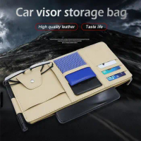 Multifunctional Business Leather Car Storage Bag Sunshade Cover For Peugeot 3008 Accessories Toyota Corolla Cross Fiat Tipo