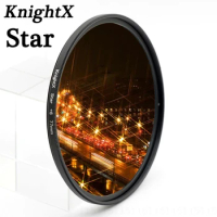 KnightX 52 58 67 72 77 mm Star Filter Point Line 58mm for Canon 18-55mm EOS Rebel T4i T3i T2i lens DSLR d3200 d5200 d5300 d3300