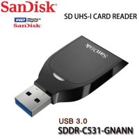 SanDisk 晟碟 SD UHS-I 讀卡機(最高讀取速度170MB/s 原廠2年保固)