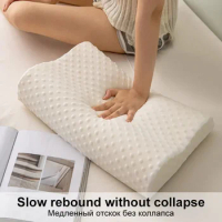 Memory Foam Wave Shape Pillow Bedding Orthopedic Neck Protection Pillow Slow Rebound Sleeping Pillows 50*30CM Relax The Cervical