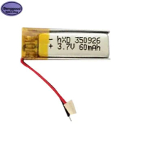 3.7V 60mAh 350926 Lipo Polymer Lithium Rechargeable Li-ion Battery Cells For GPS Remote Controller Bluetooth Powerbank Battery