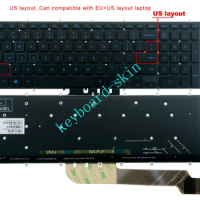 New US Keyboard backlit blue font For Dell G3 17(3779),G3 15(3590),G3 15(3579),G5 15(5587)(5590),G7 (7590)(7588)(7790) laptop