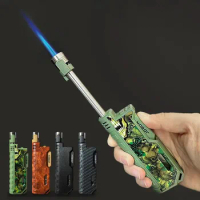 JOBON Windproof Butane Gas Jet Flame Telescopic Rod Ignition Torch Lighters Outdoor Camping BBQ Kitchen Cigar Lighter