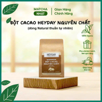 Bột Cacao Nguyên Chất 100% không đường - Túi 225-500g, Dòng Natural Không Kiềm Hóa - Heyday Cacao