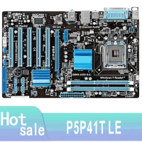 P5P41T LE Desktop Motherboard G41 Socket LGA 775 Q8200 Q8300 DDR3 Original Used Mainboard On Sale